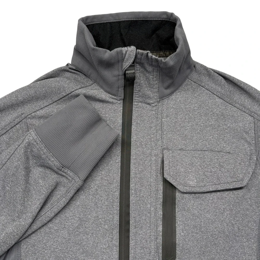 Lululemon Vent Tech Full Zip Jacket Mens‎ S Gray Softshell Magnetic Pocket